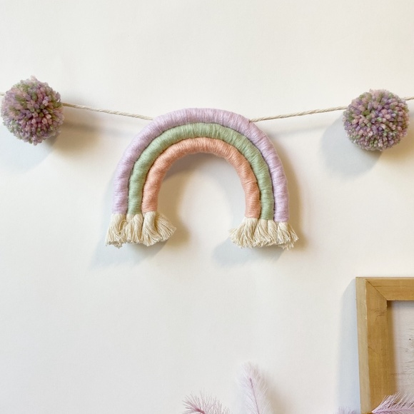 Rainbow Garland Nursery Decoration Kids Party Baby Shower Party Wall Decorations - Picture 5 of 7